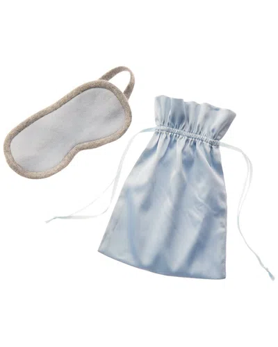 Sofia Cashmere Sofiacashmere Cashmere Eye Mask With Drawstring Pouch In Red