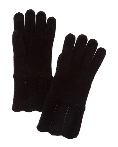 Sofia Cashmere Sofiacashmere Cashmere Gloves In Black