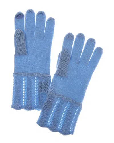 Sofia Cashmere Sofiacashmere Cashmere Gloves In Blue