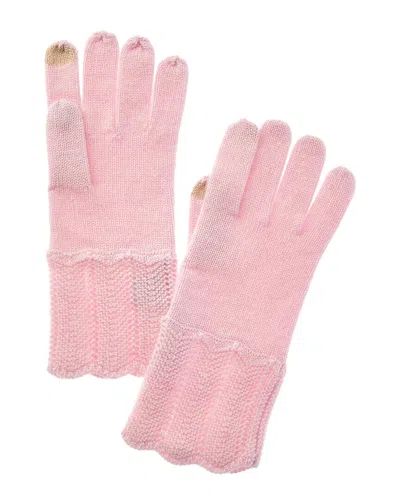 Sofia Cashmere Sofiacashmere Cashmere Gloves In Pink