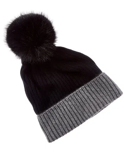 Sofia Cashmere Sofiacashmere Cashmere Hat In Black