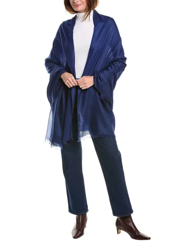Sofia Cashmere Sofiacashmere Cashmere Wrap In Blue