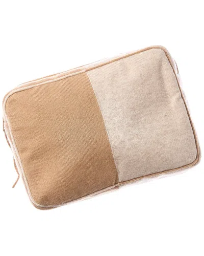 Sofia Cashmere Sofiacashmere Cashmere-blend Colorblock Travel Set In Black