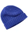 Sofia Cashmere Sofiacashmere Chunky Textured Cashmere Hat In Blue
