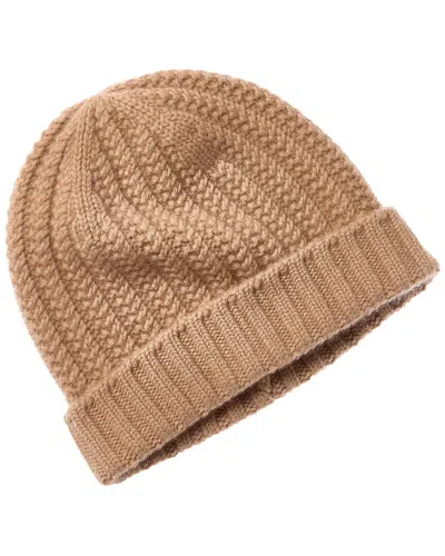 Sofia Cashmere Sofiacashmere Chunky Textured Cashmere Hat In Brown