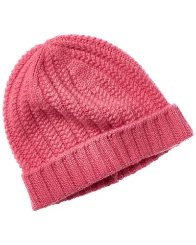 Sofia Cashmere Sofiacashmere Chunky Textured Cashmere Hat In Pink