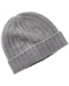 Sofia Cashmere Sofiacashmere Chunky Textured Shaker Cashmere Hat In Gray