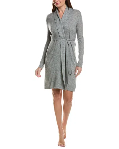 Sofia Cashmere Sofiacashmere Classic Jersey Robe In Gray