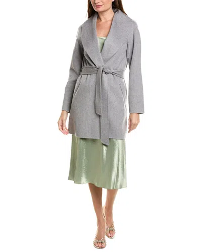 Sofia Cashmere Sofiacashmere Doubleface Unlined Wool & Cashmere-blend Coat In Gray
