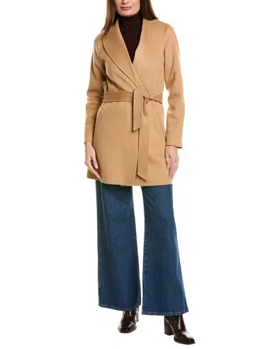 Sofia Cashmere Sofiacashmere Doubleface Unlined Wool & Cashmere-blend Coat In Neutral