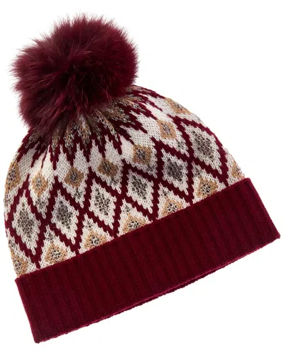 Sofia Cashmere Sofiacashmere Fairisle Wool & Cashmere-blend Hat In Multi