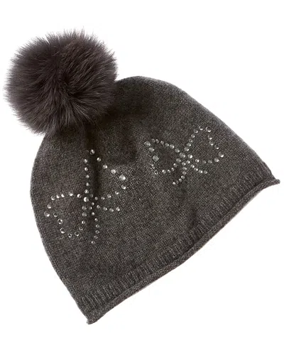 SOFIA CASHMERE SOFIACASHMERE HEATSET BOW CASHMERE HAT