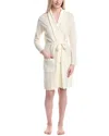 Sofia Cashmere Sofiacashmere Herringbone Texture Cashmere& Wool-blend Robe In Neutral