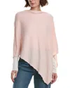 Sofia Cashmere Sofiacashmere Knit Wool & Cashmere-blend Poncho In Pink