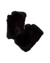Sofia Cashmere Sofiacashmere Knitted Fingerless Glove In Black