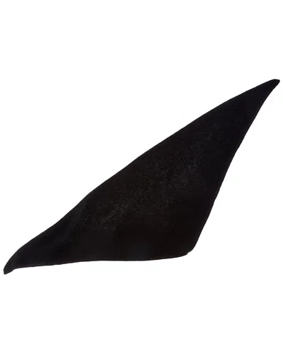 Sofia Cashmere Sofiacashmere Links Stitch Cashmere Bandana In Black