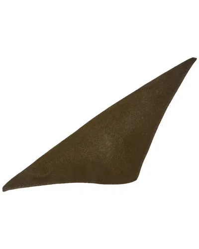 Sofia Cashmere Sofiacashmere Links Stitch Cashmere Bandana In Brown