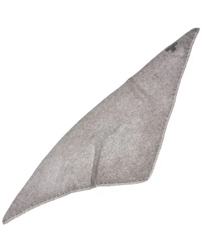 Sofia Cashmere Sofiacashmere Links Stitch Cashmere Bandana In Gray