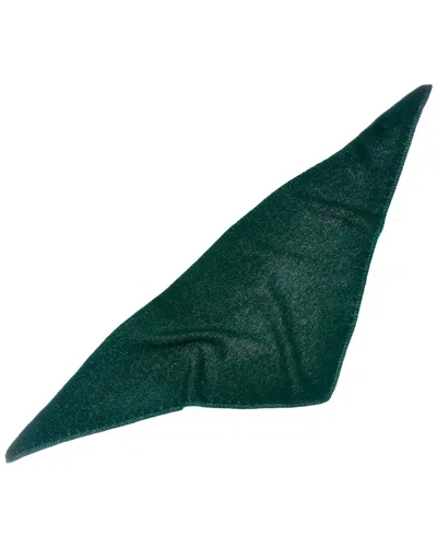Sofia Cashmere Sofiacashmere Links Stitch Cashmere Bandana In Green