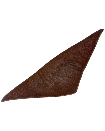 Sofia Cashmere Sofiacashmere Links Stitch Cashmere Bandana In Metallic