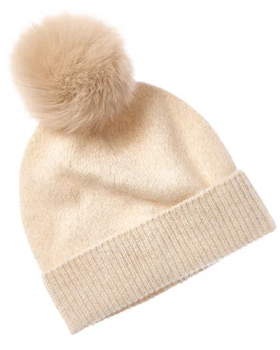 Sofia Cashmere Sofiacashmere Marl Cashmere Hat In Beige