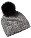Sofia Cashmere Sofiacashmere Marl Cashmere Hat In Black