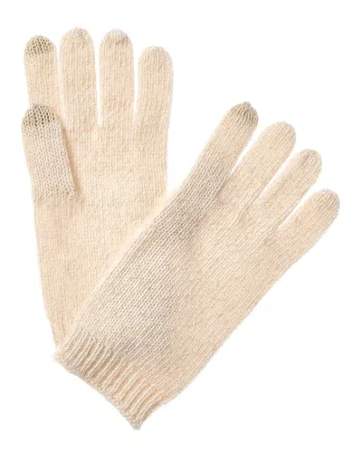 Sofia Cashmere Sofiacashmere Marl Texting Cashmere Glove In Beige