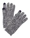 Sofia Cashmere Sofiacashmere Marl Texting Cashmere Glove In Blue