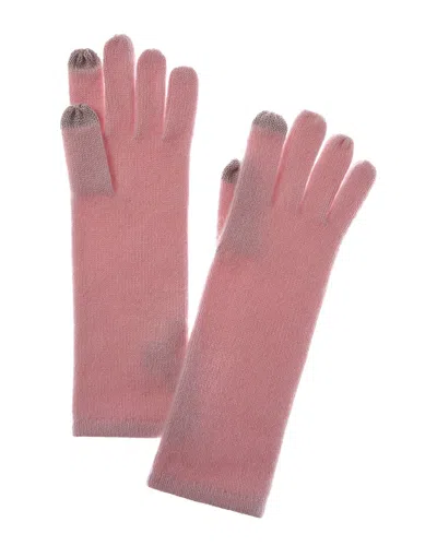 Sofia Cashmere Sofiacashmere Mid-length Touchscreen Cashmere Gloves In Burgundy