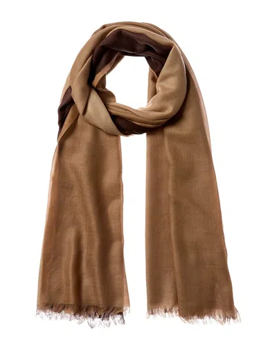 Sofia Cashmere Sofiacashmere Ombre Cashmere Wrap In Brown