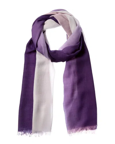 Sofia Cashmere Cashmere Ombre Scarf In Purple
