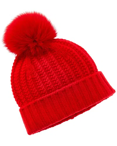 SOFIA CASHMERE SOFIACASHMERE TEXTURED CABLE CASHMERE HAT