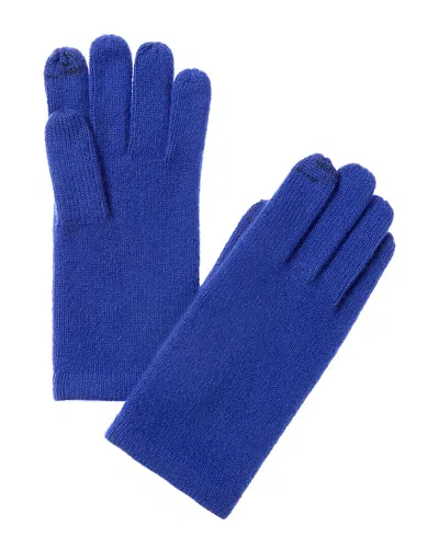 Sofia Cashmere Sofiacashmere Touch Screen Cashmere Glove In Blue