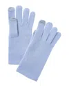 Sofia Cashmere Sofiacashmere Touch Screen Cashmere Glove In Blue