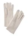 Sofia Cashmere Sofiacashmere Touch Screen Cashmere Glove In Gray