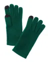 Sofia Cashmere Sofiacashmere Touch Screen Cashmere Glove In Green
