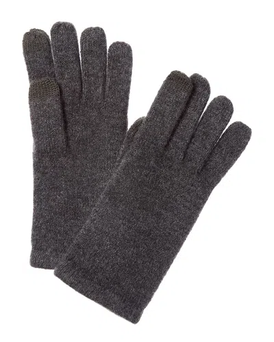 Sofia Cashmere Sofiacashmere Touch Screen Cashmere Glove In Grey