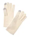 Sofia Cashmere Sofiacashmere Touch Screen Cashmere Glove In Neutral