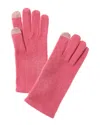 Sofia Cashmere Sofiacashmere Touch Screen Cashmere Glove In Pink