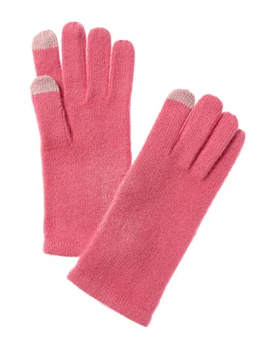 Sofia Cashmere Sofiacashmere Touch Screen Cashmere Glove In Pink