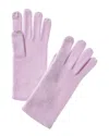 Sofia Cashmere Sofiacashmere Touch Screen Cashmere Glove In Purple