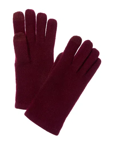 Sofia Cashmere Sofiacashmere Touch Screen Cashmere Glove In Red