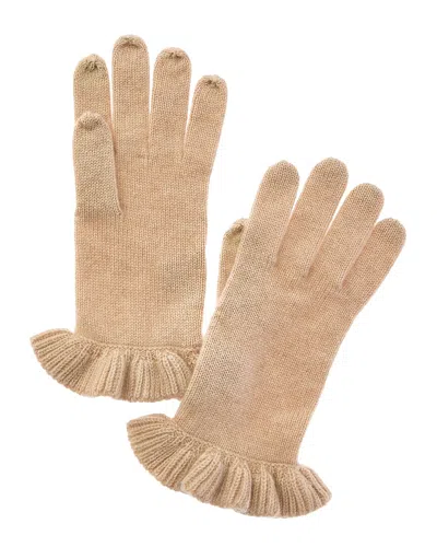 Sofia Cashmere Sofiacashmere Touchscreen Cashmere Gloves In Brown