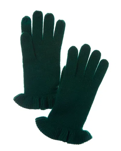 Sofia Cashmere Sofiacashmere Touchscreen Cashmere Gloves In Green