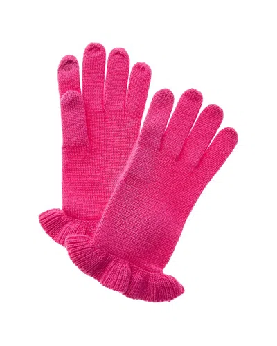 Sofia Cashmere Sofiacashmere Touchscreen Cashmere Gloves In Pink