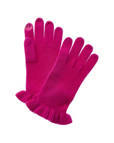 Sofia Cashmere Sofiacashmere Touchscreen Cashmere Gloves In Pink