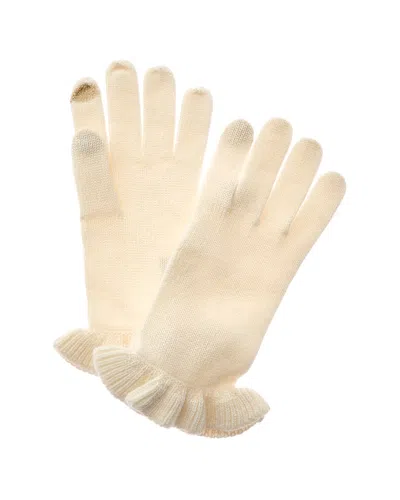 Sofia Cashmere Sofiacashmere Touchscreen Cashmere Gloves In Neutral