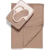 Sofia Cashmere Sophia Cashmere Colorblock Travel Set In Gold