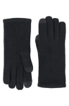 Sofia Cashmere Tech Cashmere Gloves In Black