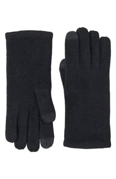 Sofia Cashmere Tech Cashmere Gloves In Black